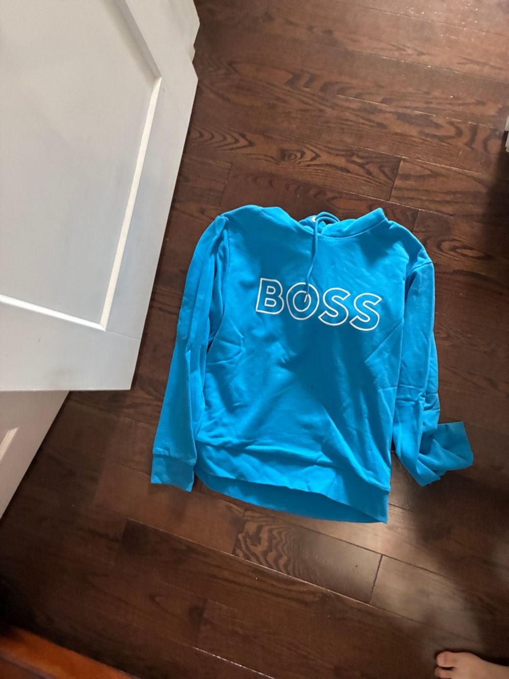 BOSS Bright Blue mensHoodie